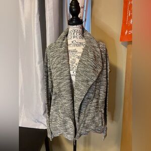 New York & Company Olive and Cream Cardigan